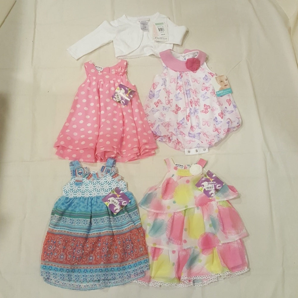 lot toddler girls spring/summer dresses & sweater